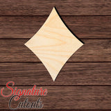 Playing Card Diamond Shape Cutout in Wood, Acrylic or Acrylic Mirror Craft Shapes & Bases Signature Cutouts 