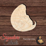 Pocahontas 001 Shape Cutout - Paint by Line - Signature Cutouts