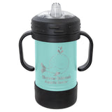 Polar Camel 10 oz. Stainless Steel Sippy Cups Sippy Cups Signature Laser Engraving Teal 
