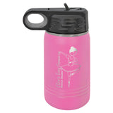 Polar Camel 12 oz. Stainless Steel Water Bottles Water Bottles Signature Laser Engraving Pink 