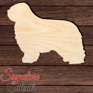 Polish Lowland Sheepdog Shape Cutout in Wood, Acrylic or Acrylic Mirror - Signature Cutouts