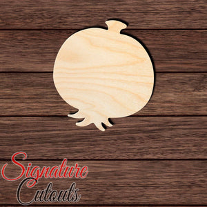 Pomegranate en Shape Cutout in Wood, Acrylic or Acrylic Mirror - Signature Cutouts