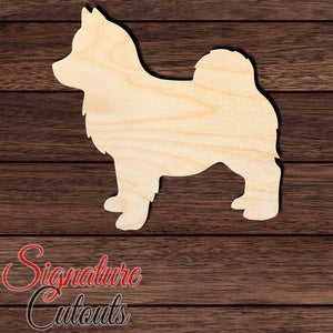 Pomsky Shape Cutout in Wood, Acrylic or Acrylic Mirror - Signature Cutouts