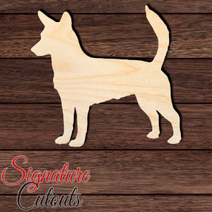 Portuguese Podengo Pequeno Shape Cutout in Wood, Acrylic or Acrylic Mirror - Signature Cutouts