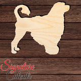 Portuguese Water Dog Shape Cutout in Wood, Acrylic or Acrylic Mirror - Signature Cutouts