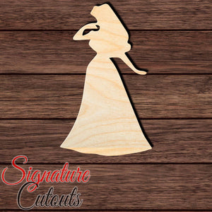 Princess 004 Shape Cutout in Wood, Acrylic or Acrylic Mirror - Signature Cutouts