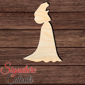 Princess 007 Shape Cutout in Wood, Acrylic or Acrylic Mirror - Signature Cutouts