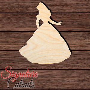 Princess 016 Shape Cutout in Wood, Acrylic or Acrylic Mirror - Signature Cutouts