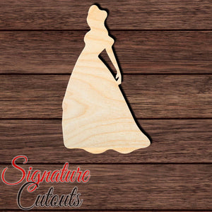 Princess 017 Shape Cutout in Wood, Acrylic or Acrylic Mirror - Signature Cutouts
