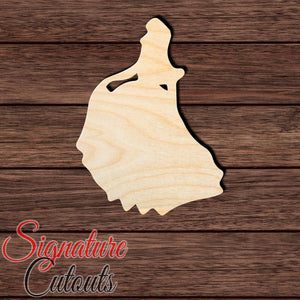Princess 020 Shape Cutout in Wood, Acrylic or Acrylic Mirror - Signature Cutouts