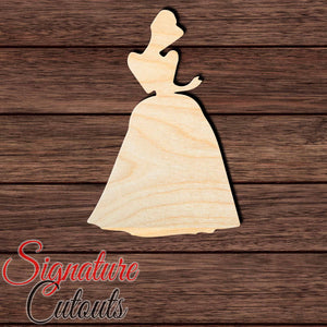 Princess 023 Shape Cutout in Wood, Acrylic or Acrylic Mirror - Signature Cutouts