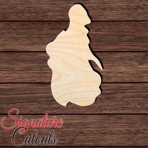 Princess 027 Shape Cutout in Wood, Acrylic or Acrylic Mirror - Signature Cutouts