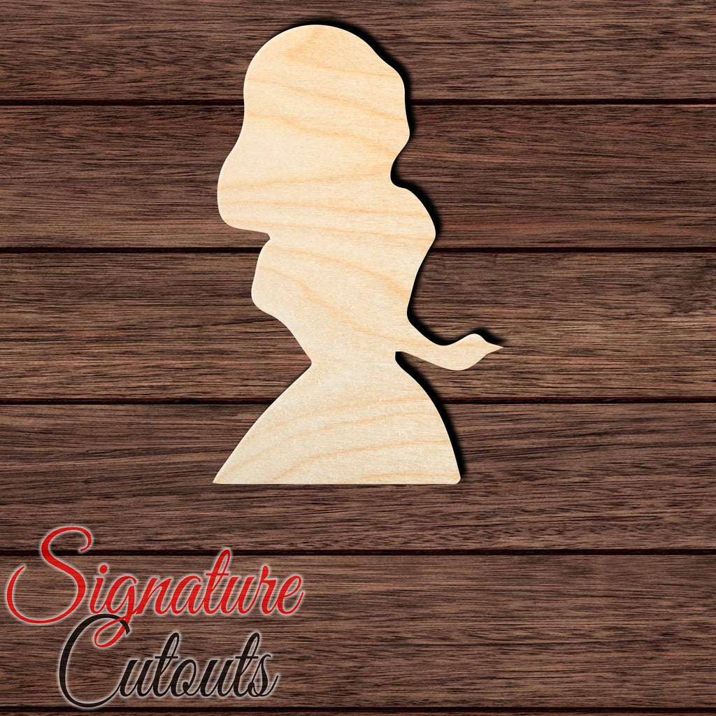Princess 030 Shape Cutout in Wood, Acrylic or Acrylic Mirror - Signature Cutouts