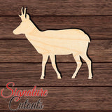 Pronghorn 002 Shape Cutout in Wood, Acrylic or Acrylic Mirror Craft Shapes & Bases Signature Cutouts 