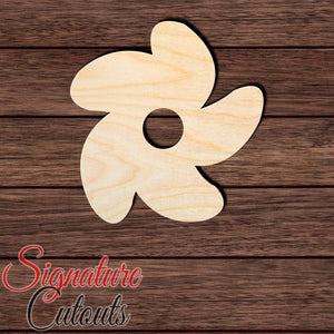 Propeller 001 Shape Cutout in Wood, Acrylic or Acrylic Mirror - Signature Cutouts