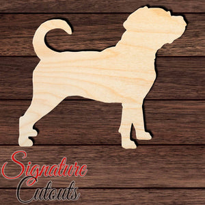 Puggle Shape Cutout in Wood, Acrylic or Acrylic Mirror - Signature Cutouts