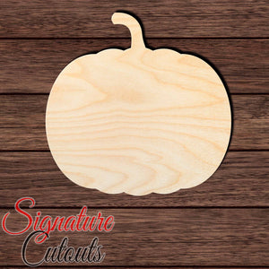 Pumpkin 002 Shape Cutout in Wood, Acrylic or Acrylic Mirror - Signature Cutouts