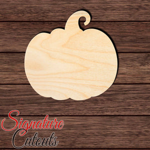 Pumpkin 006 Shape Cutout in Wood, Acrylic or Acrylic Mirror Craft Shapes & Bases Signature Cutouts 