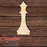 Queen Chess 001 Shape Cutout in Wood