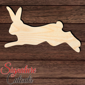 Rabbit 018 Shape Cutout in Wood, Acrylic or Acrylic Mirror - Signature Cutouts