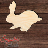 Rabbit 023 Shape Cutout in Wood, Acrylic or Acrylic Mirror - Signature Cutouts
