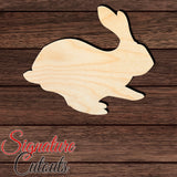 Rabbit 026 Shape Cutout in Wood, Acrylic or Acrylic Mirror - Signature Cutouts
