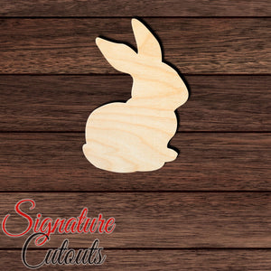 Rabbit 028 Shape Cutout in Wood, Acrylic or Acrylic Mirror - Signature Cutouts