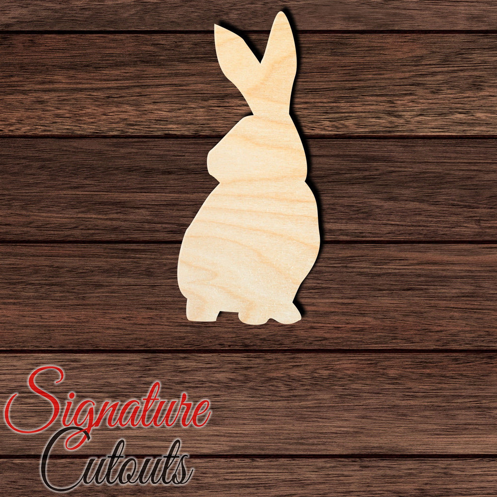 Rabbit 029 Shape Cutout in Wood, Acrylic or Acrylic Mirror - Signature Cutouts