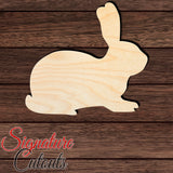 Rabbit 030 Shape Cutout in Wood