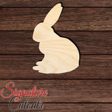 Rabbit 031 Shape Cutout in Wood