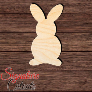 Rabbit 033 Shape Cutout in Wood, Acrylic or Acrylic Mirror - Signature Cutouts
