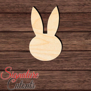 Rabbit 034 Shape Cutout in Wood, Acrylic or Acrylic Mirror - Signature Cutouts
