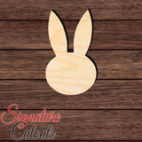 Rabbit 034 Shape Cutout in Wood