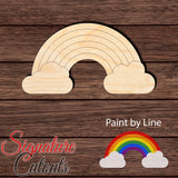Rainbow 001 - Paint by Line Shape Cutout - Signature Cutouts