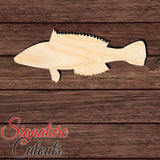Rainbow Wrasse Shape Cutout in Wood, Acrylic or Acrylic Mirror Craft Shapes & Bases Signature Cutouts 