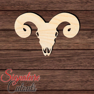 Ram Skull 001 Shape Cutout - Signature Cutouts