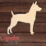 Rat Terrier Shape Cutout in Wood, Acrylic or Acrylic Mirror - Signature Cutouts