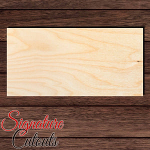 Rectangle Shape Cutout in Wood, Acrylic or Acrylic Mirror - Signature Cutouts