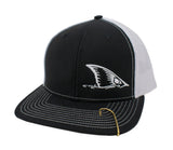 Redfish Tail Embroidered Trucker Cap Baseball Caps Signature Cutouts black/white 