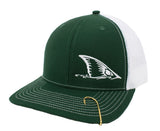 Redfish Tail Embroidered Trucker Cap Baseball Caps Signature Cutouts hunter green/white 