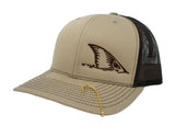 Redfish Tail Embroidered Trucker Cap Baseball Caps Signature Cutouts khaki/brown 