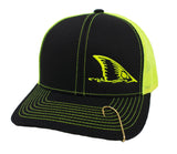 Redfish Tail Embroidered Trucker Cap Baseball Caps Signature Cutouts neon yellow 