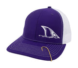 Redfish Tail Embroidered Trucker Cap Baseball Caps Signature Cutouts purple/white 