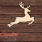 Reindeer 002 Shape Cutout in Wood