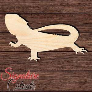 Reptile Dragon 001 Shape Cutout in Wood, Acrylic or Acrylic Mirror Craft Shapes & Bases Signature Cutouts 