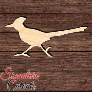 Roadrunner 001 Shape Cutout in Wood, Acrylic or Acrylic Mirror - Signature Cutouts