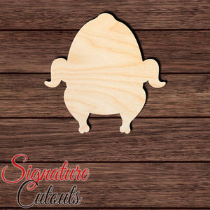 Roasted Turkey 001 Shape Cutout in Wood, Acrylic or Acrylic Mirror - Signature Cutouts