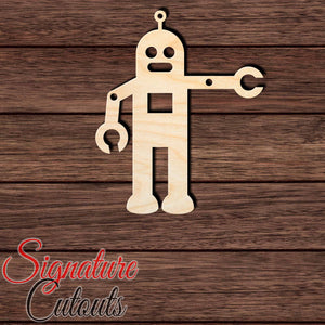 Robot 005 Shape Cutout in Wood, Acrylic or Acrylic Mirror - Signature Cutouts
