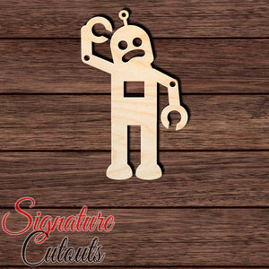 Robot 008 Shape Cutout in Wood, Acrylic or Acrylic Mirror - Signature Cutouts