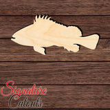 Rockfish Shape Cutout in Wood